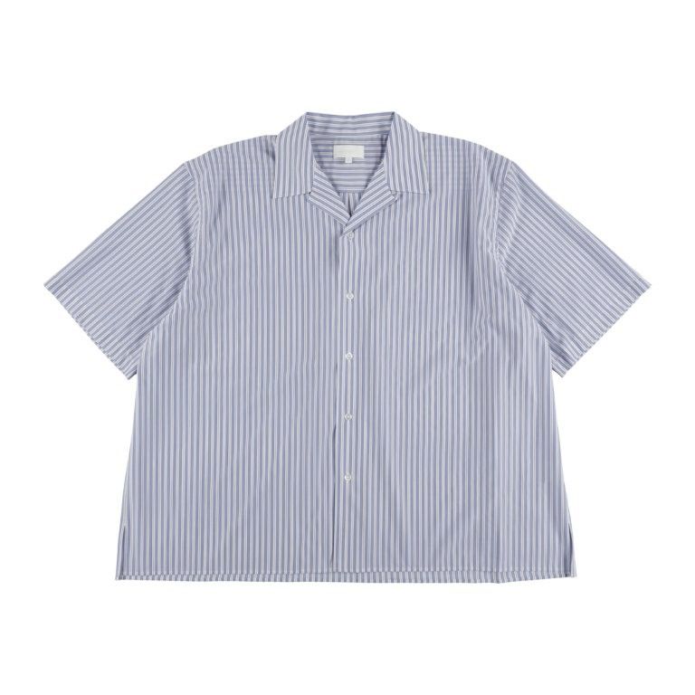 46G Stripe Ether Shirt（SAX BLACK）