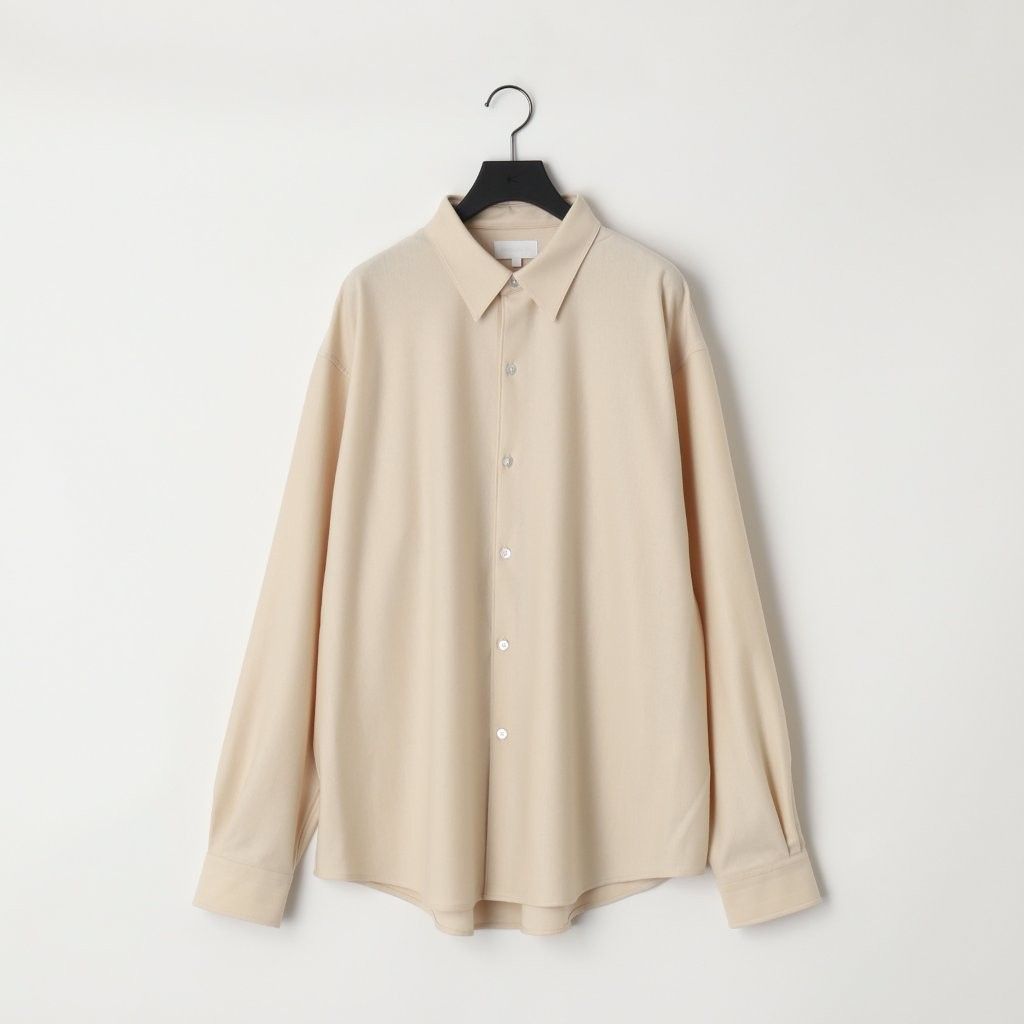 36G Wool Stripe Ideal Shirt（WHITE）