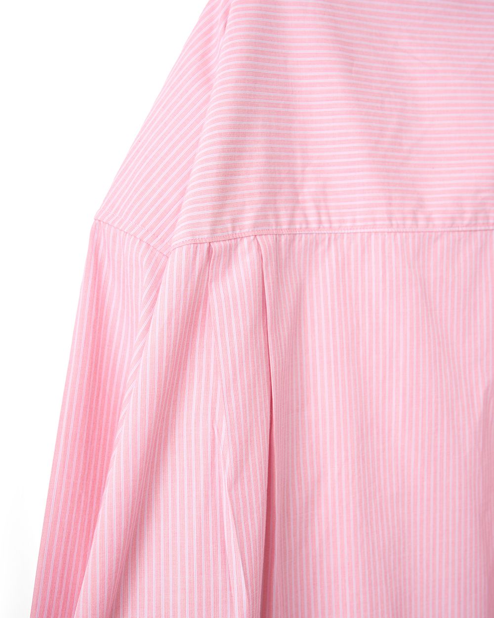 WRIST PATCH WIDE SHIRT "STRIPE"（RED）