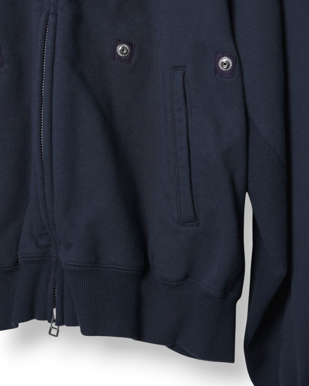 KINCHAKU" ZIPUP HOODIE（NAVY）