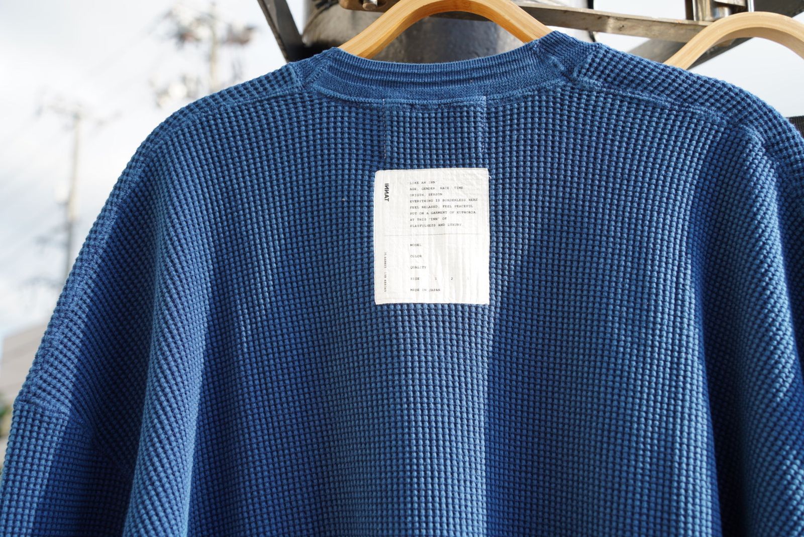 INNAT HAND-DYED WAFFLE LS TEE