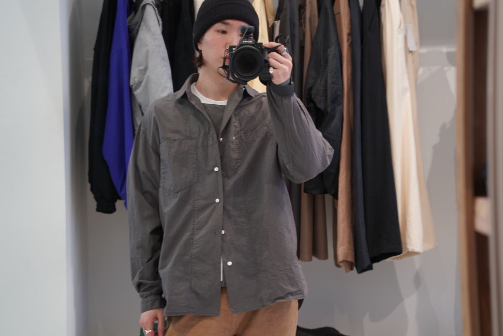 INNAT(インアット)LOOSE BOX SHIRT