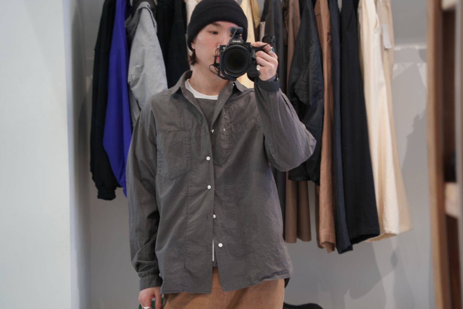 INNAT(インアット)LOOSE BOX SHIRT