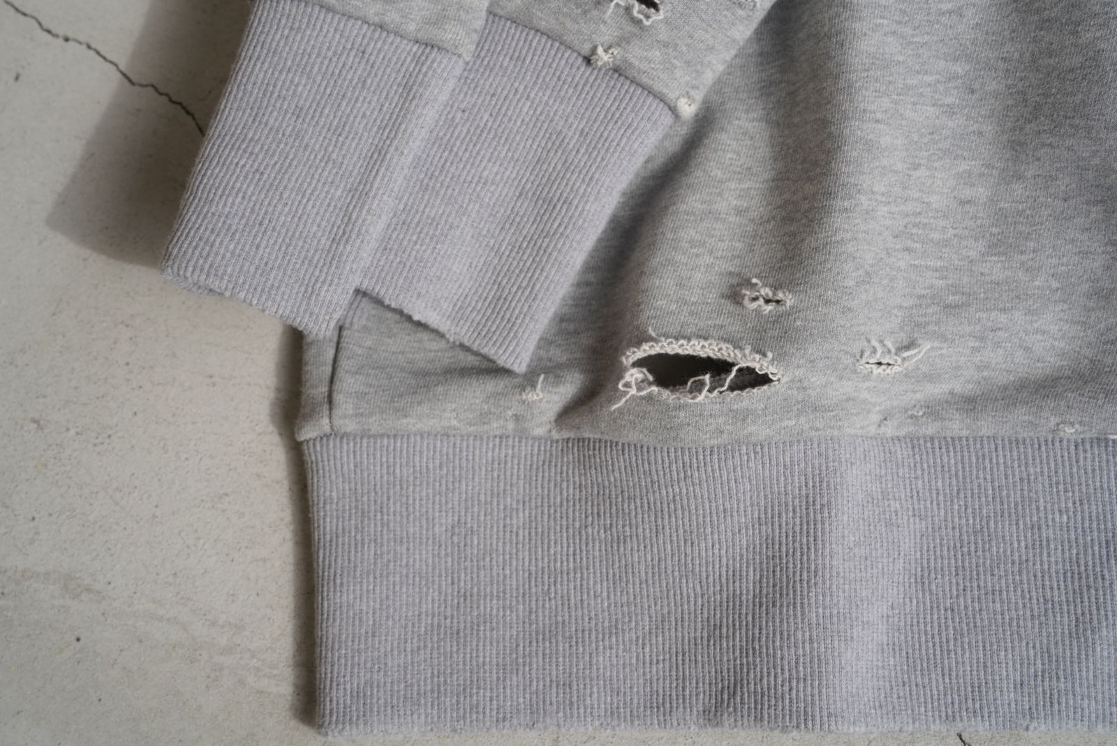 CODA(コーダ)GING BLEACHED DESTROYED SWEATSHIRT