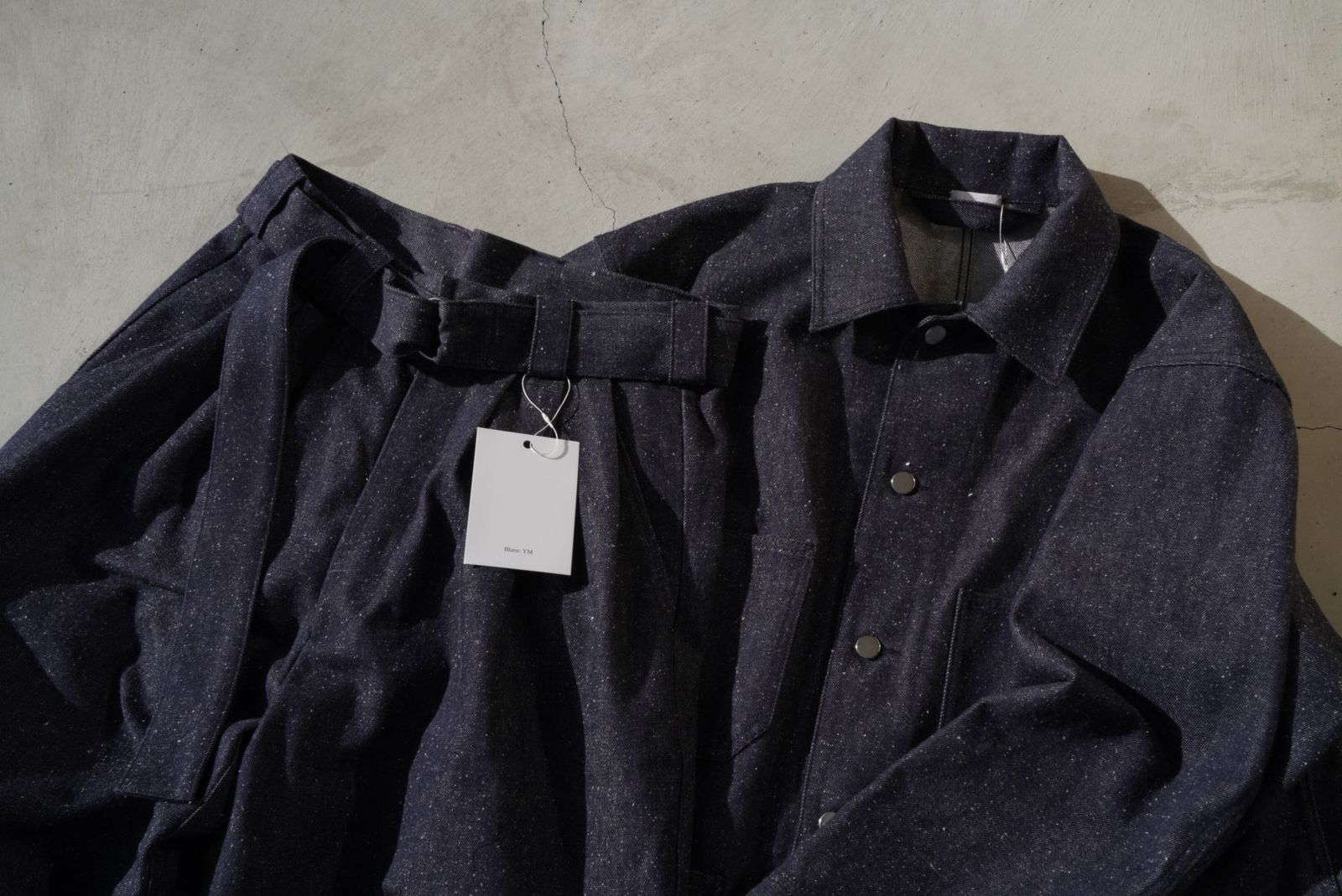 Blanc YM(ブランワイエム)Silk Denim Wide Pants
