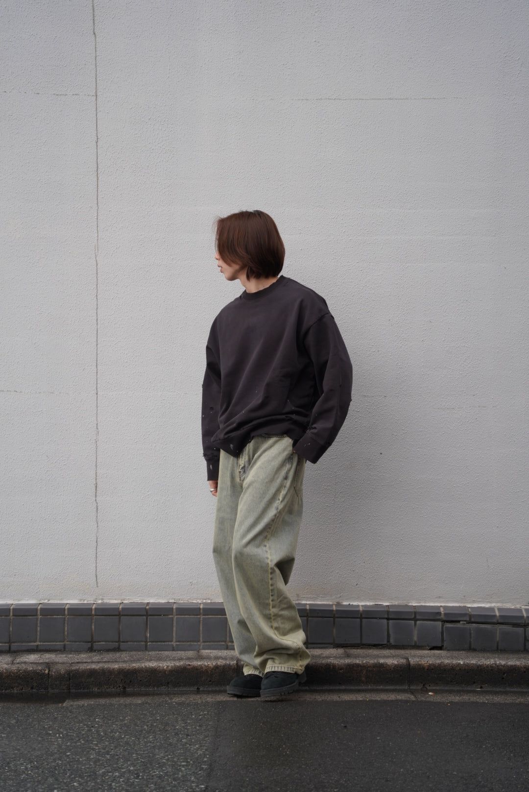 CODA(コーダ)DISTRESSED EXTENDED CUT LUFT JEANS