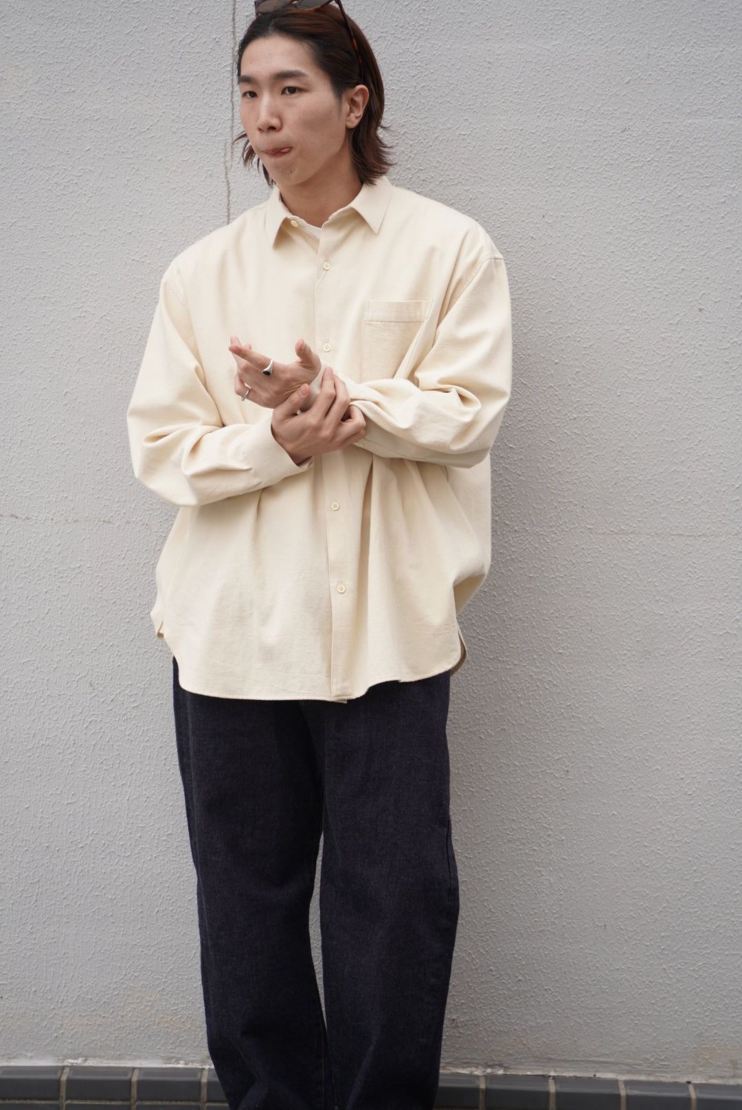 Blanc YM(ブランワイエム)Oxford Wide Shirts