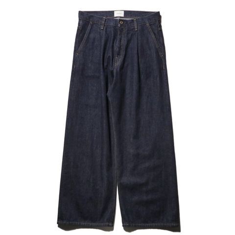 Wide selvedge jeans - One wash（Indigo）