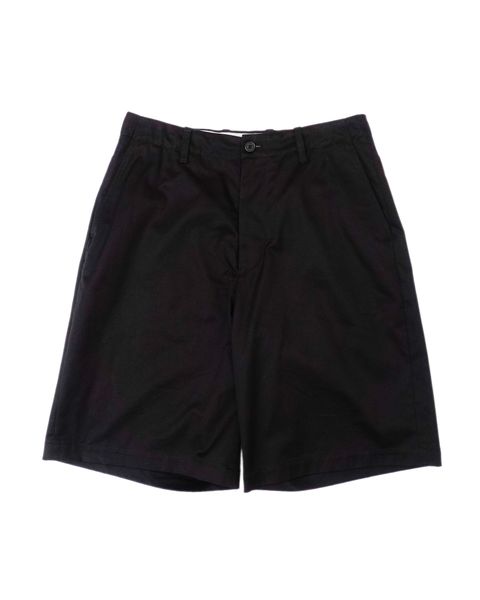 NO TUCK CHINO SHORTS（BLACK）