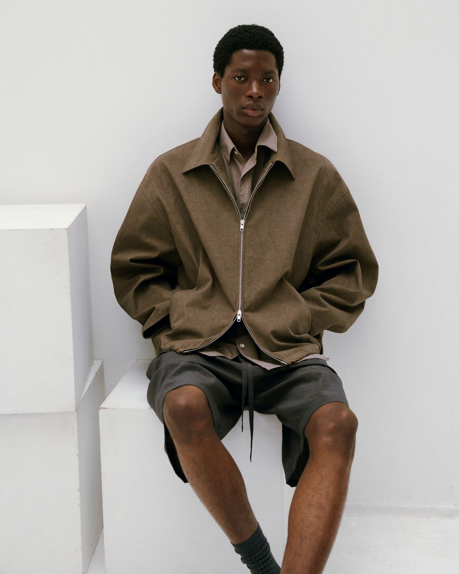 Vintage Canvas Drizzler JKT（BROWN）