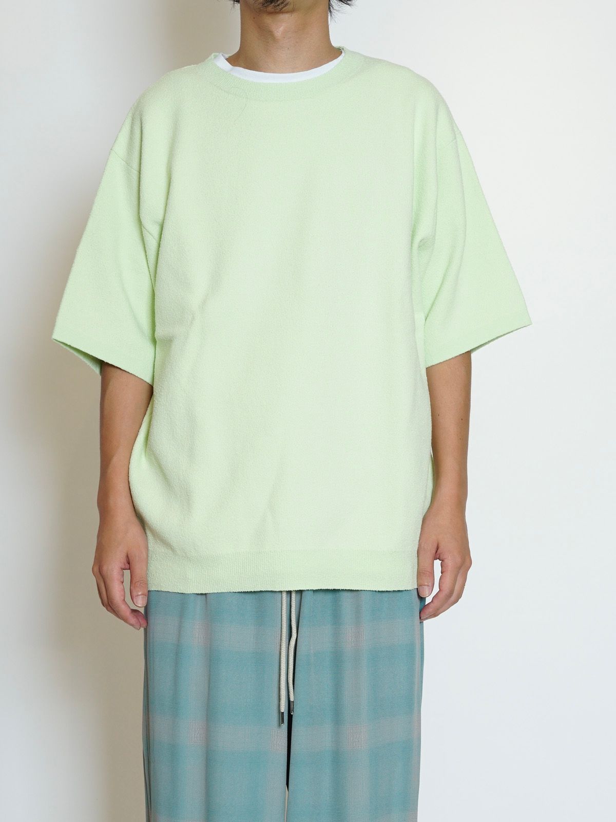 S/S KNIT PULLOVER（LIME）