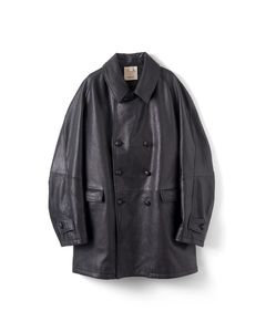 CCU LEATHER FORMAN COAT（BLACK）