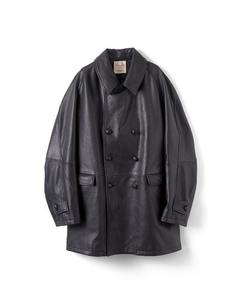 CCU LEATHER FORMAN COAT（BLACK）