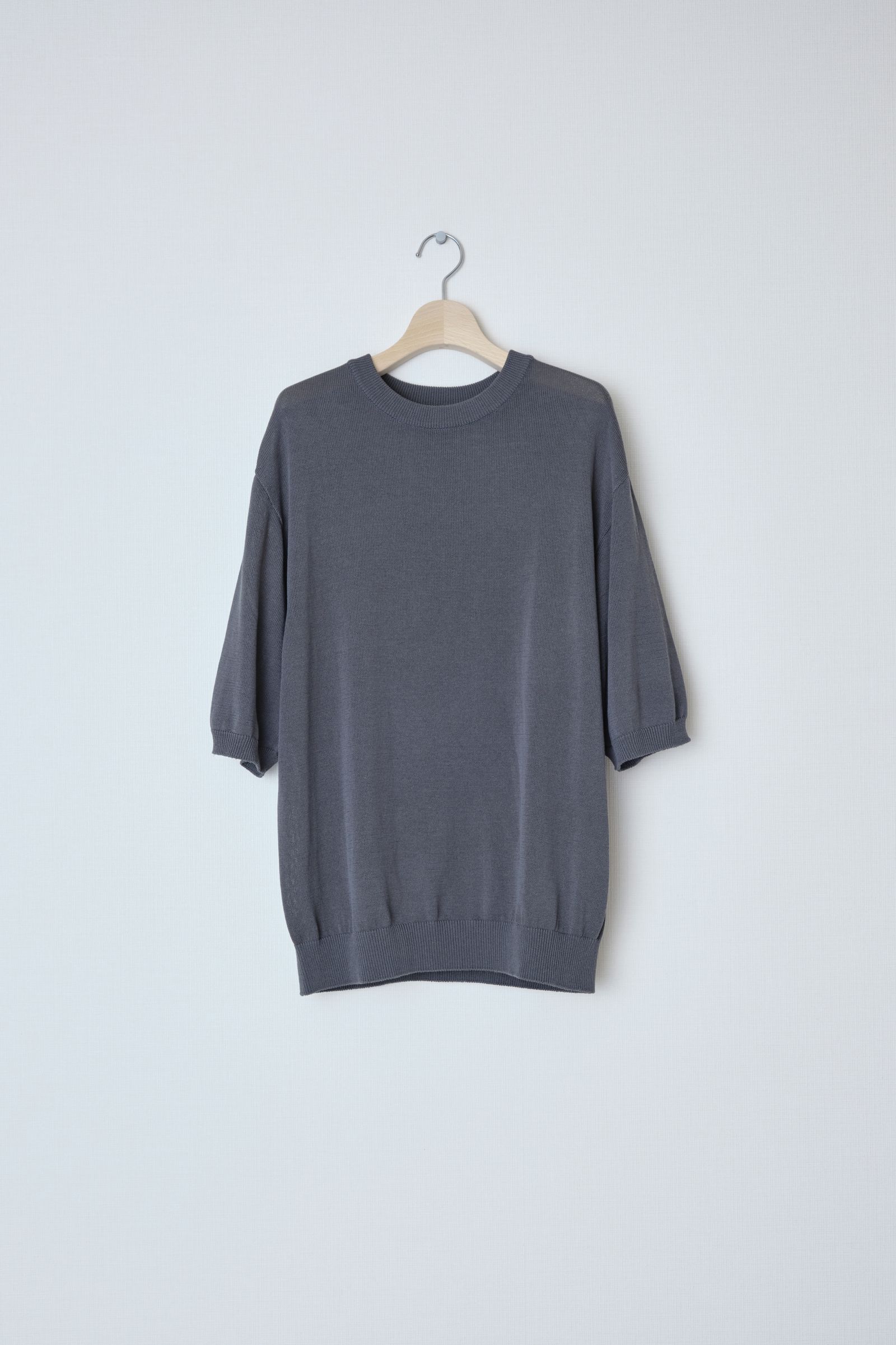 WIDE KNIT T-SHIRT(GRAY)