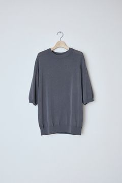 WIDE KNIT T-SHIRT(GRAY)