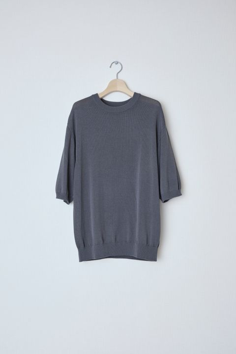 WIDE KNIT T-SHIRT(GRAY)