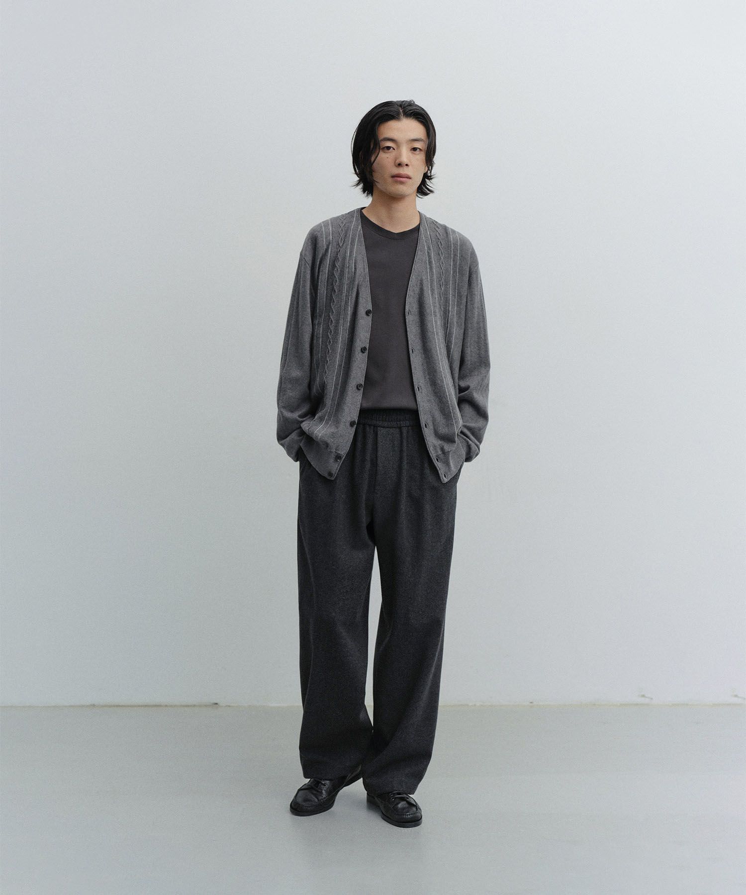Cashmere Banding Easy Pants（HEATHER CHARCOAL）