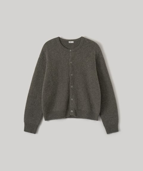 Current Alpaca Roundneck Cardigan（BASALT）