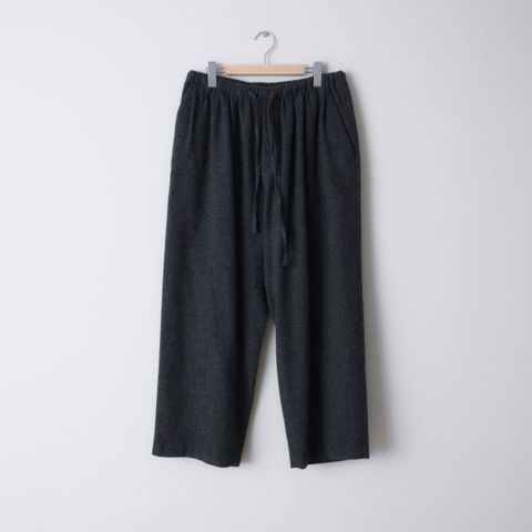 CASHMERE WIDE PANTS（CHARCOAL GRAY ）