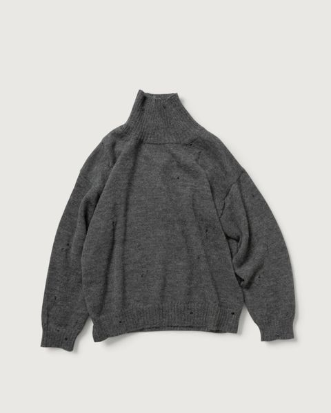 TURTLENECK SWEATER（GRAY）