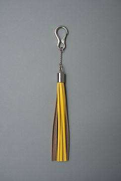 ATTACHMENT [LEATEHR FRINGE CHARM] / アタッチメント / YELLOW