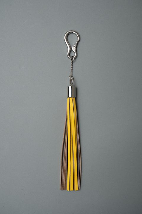 ATTACHMENT [LEATEHR FRINGE CHARM] / アタッチメント / YELLOW