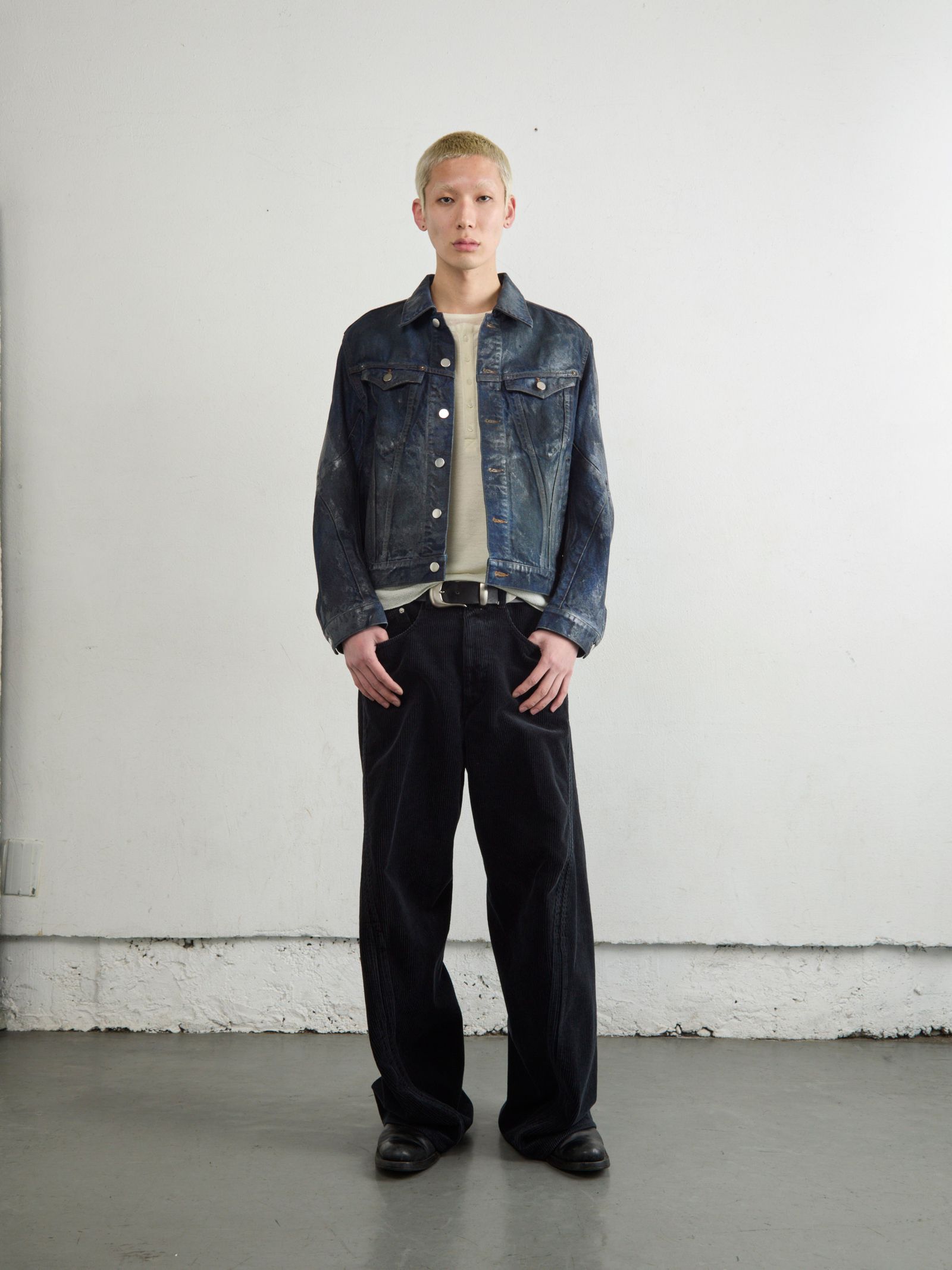 3D TRUCKER JACKET / デニムジャケット / LUSTER COATED DARK INDIGO