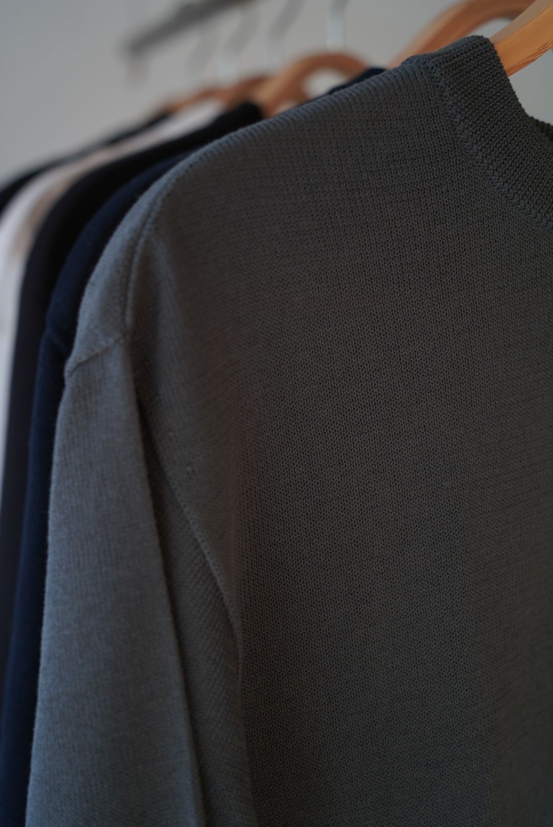 WIDE KNIT T-SHIRT(GRAY)