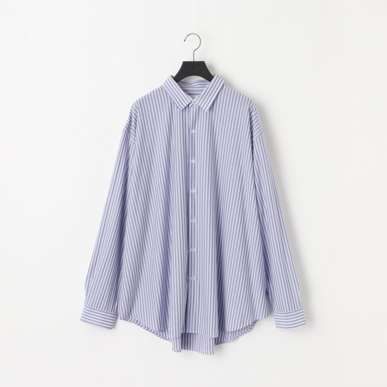 46G Stripe Atmosphere Shirt（SAX BLACK）