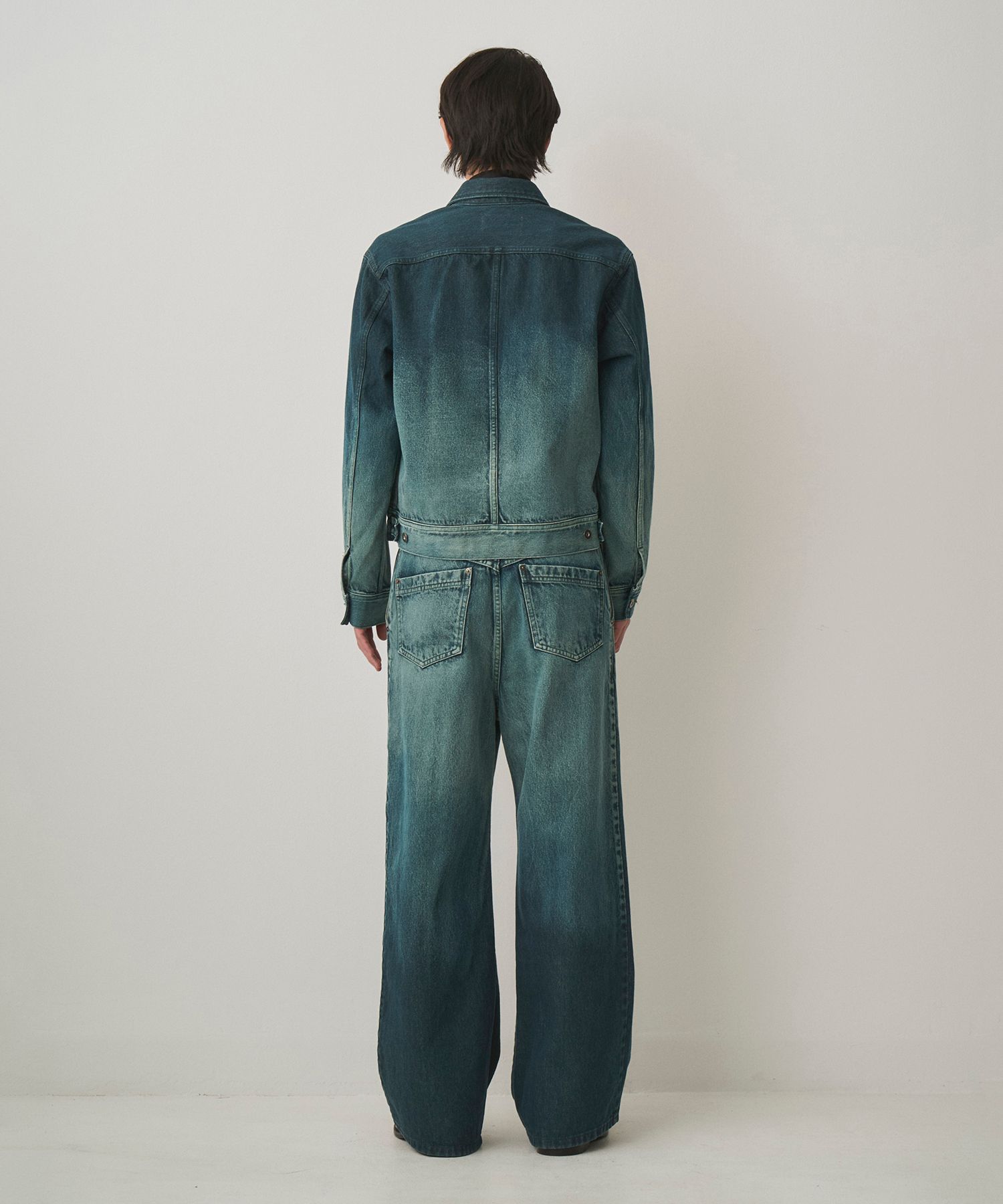 GRADATION DENIM JACKET（STEEL BLUE）
