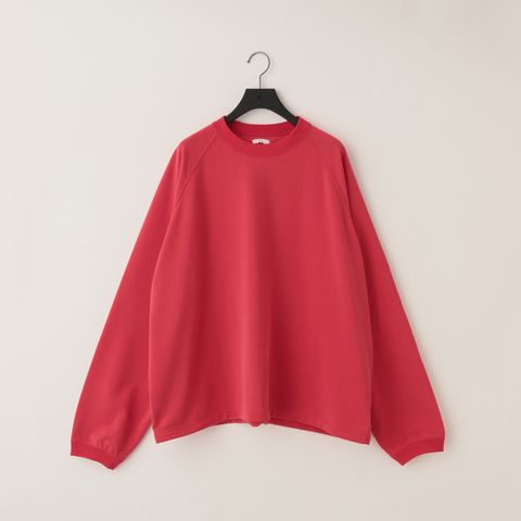 28G Cupro Raglan Pullover（PINK RED）