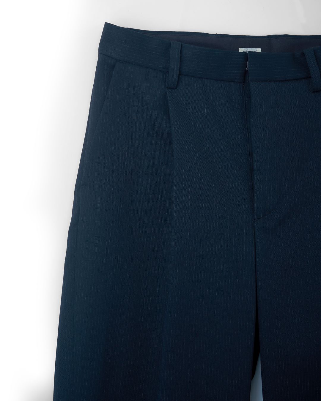 TARP WOOL SLACKS"GABA"（BLACKSTRIPE）