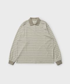 Brief Stripe Rugby TEE(LIGHT KHAKI)