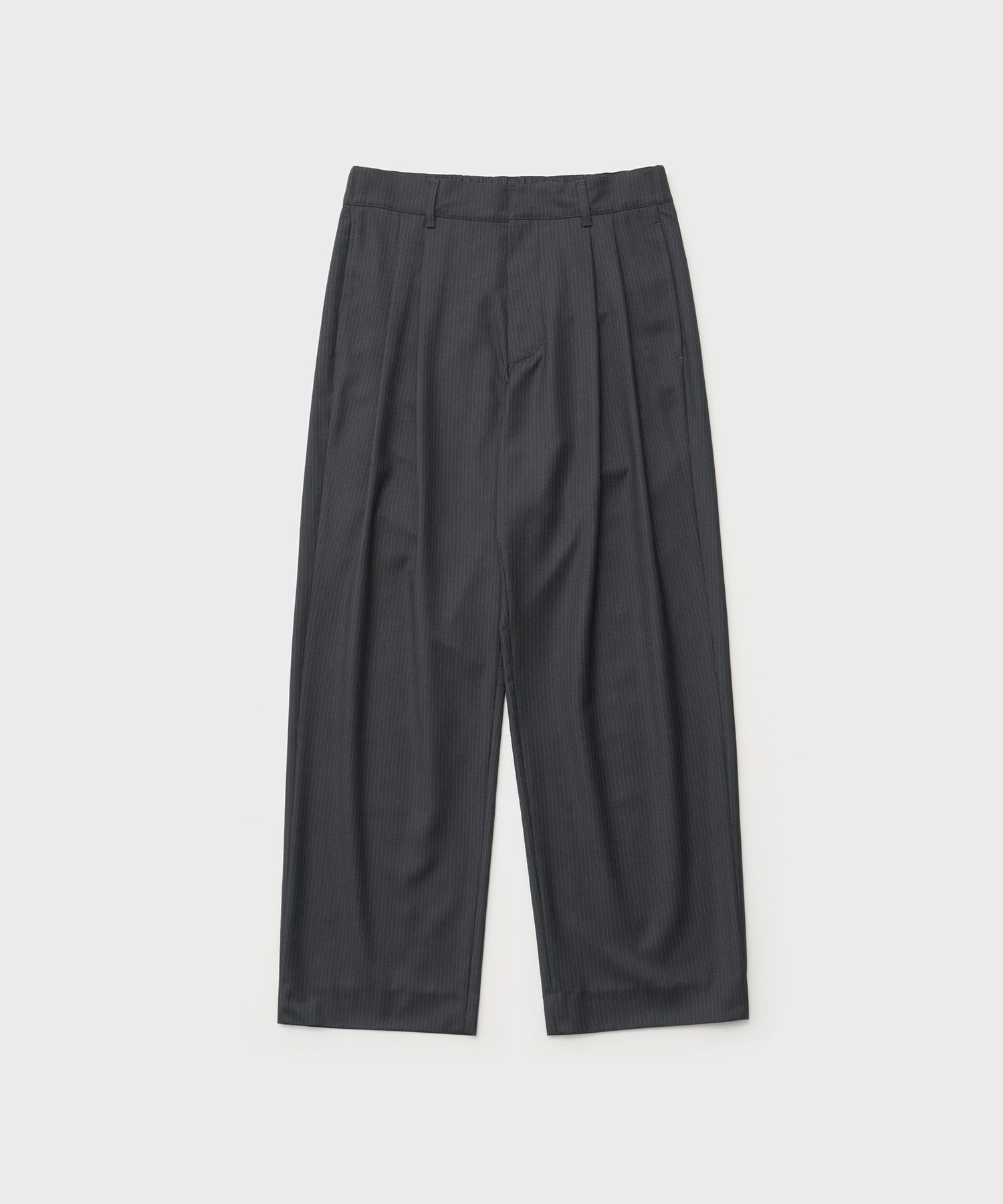 Narrow Stripe Tapered Slacks（HEATHER CHARCOAL）