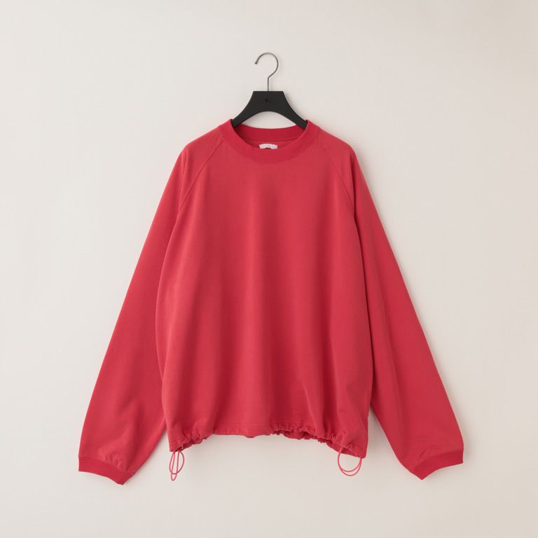 28G Cupro Raglan Pullover（PINK RED）