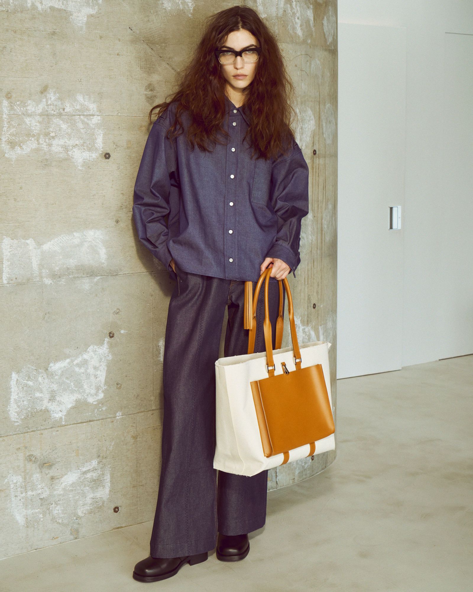 CROPPED POCKET SHIRT（INDIGO）