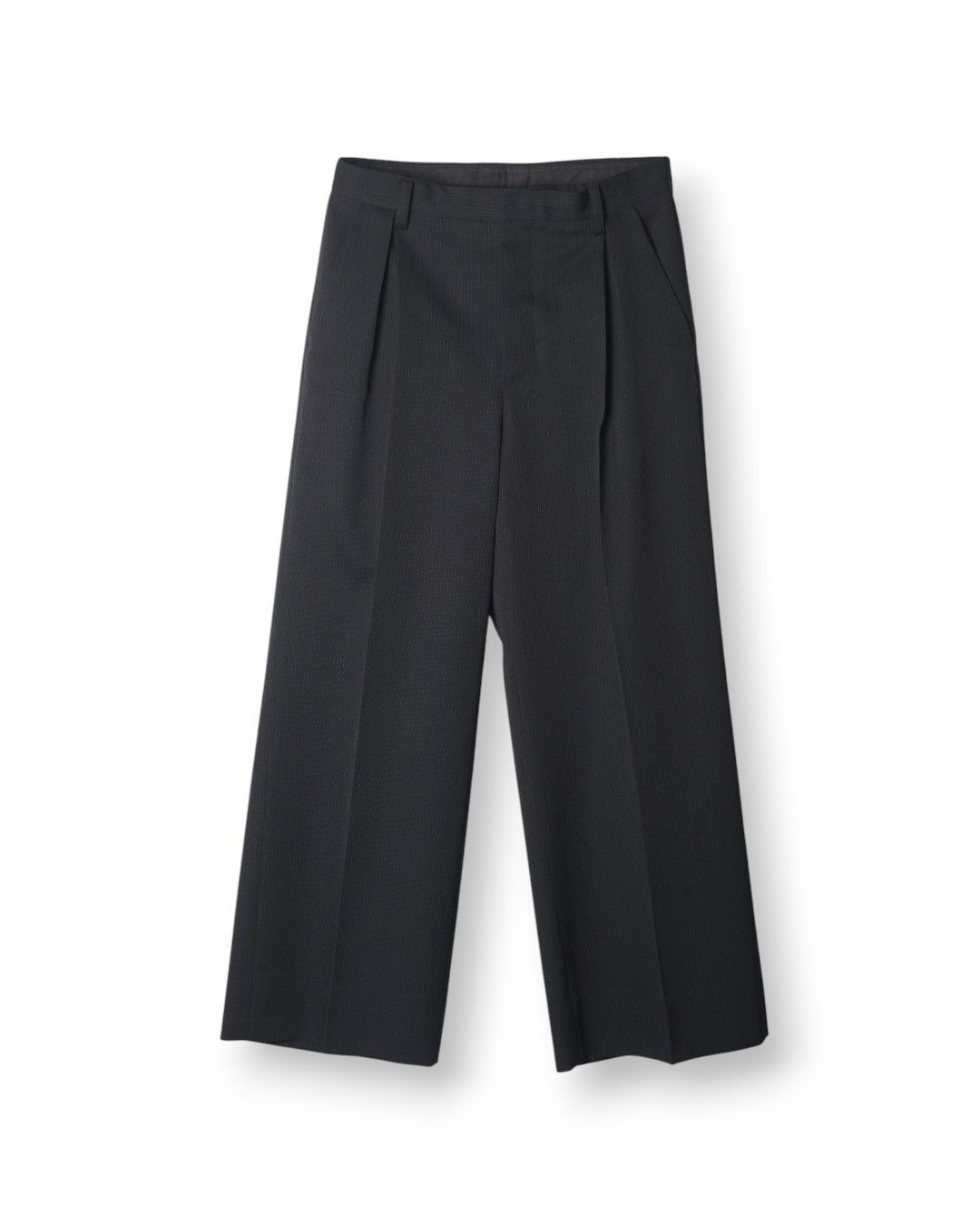 "Sebiro" TUCK PANTS（BLACK STRIPE）