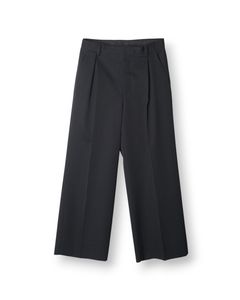 "Sebiro" TUCK PANTS（BLACK STRIPE）