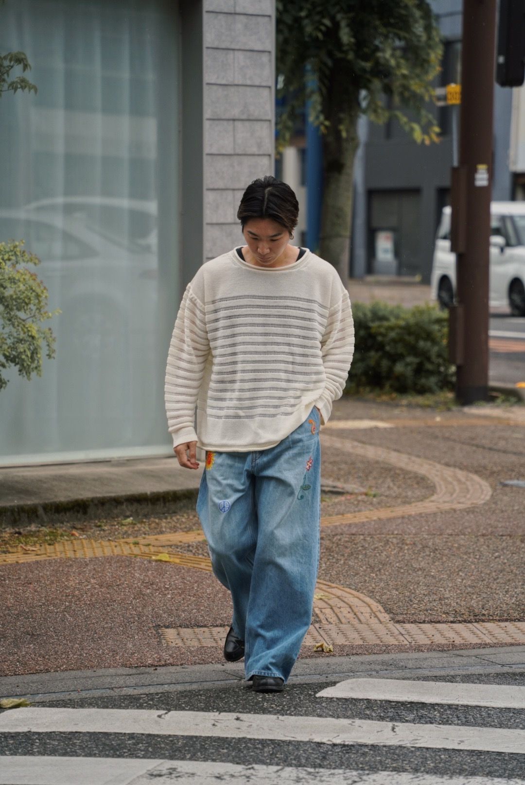INNATPANEL BORDER SWEATER
