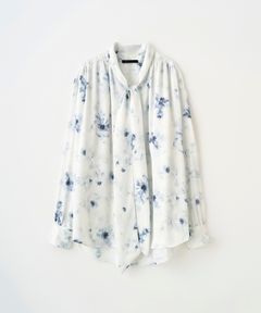 FLORAL BOWTIE SHIRT（WHITE）