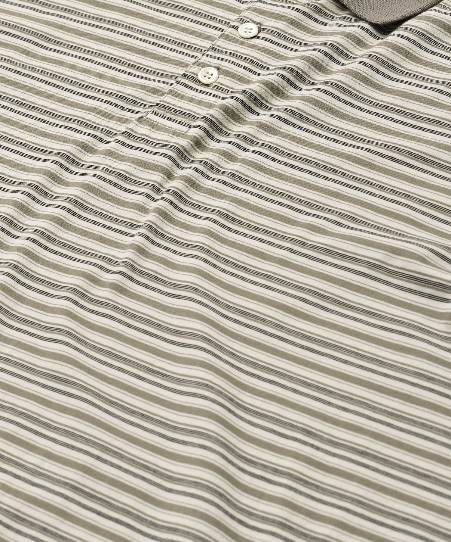 Brief Stripe Rugby TEE(LIGHT KHAKI)