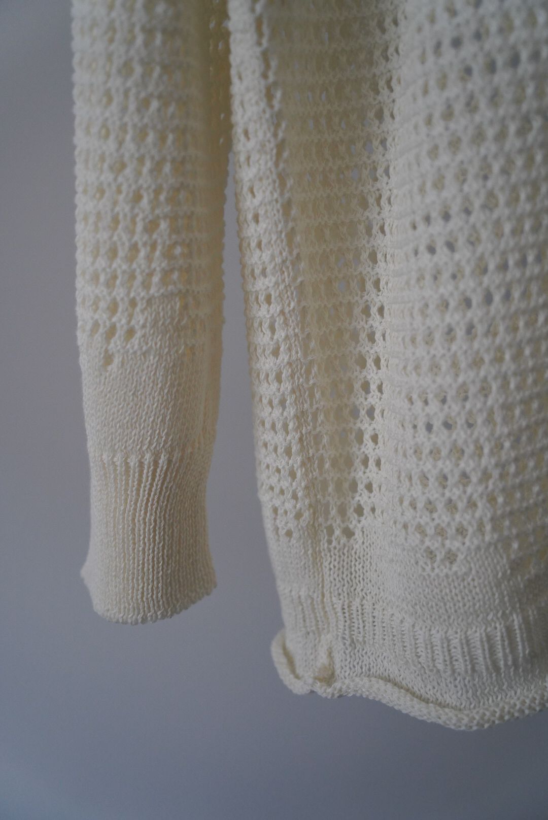 WAFFLE MESH SWEATER（NATURAL）