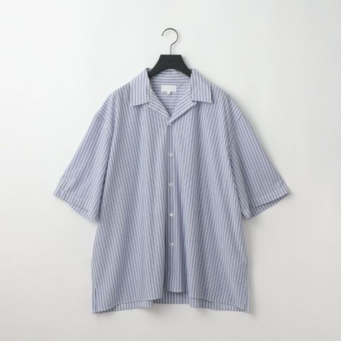 46G Stripe Ether Shirt（SAX BLACK）