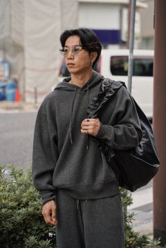 MEIAS WOOL CASHMERE HOODIE PO （T.GRAY）
