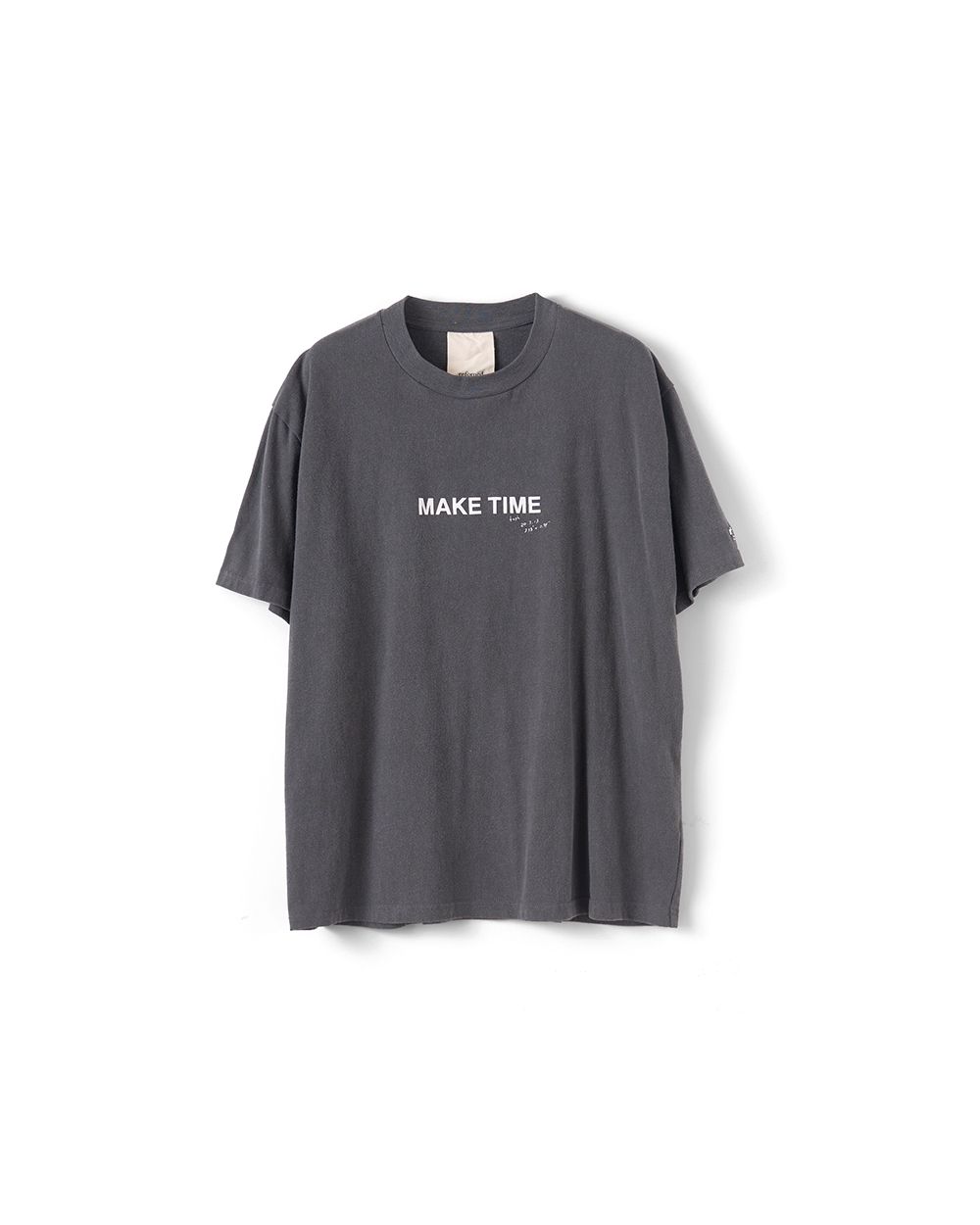 MAKE TIME TEE（CHARCOAL）