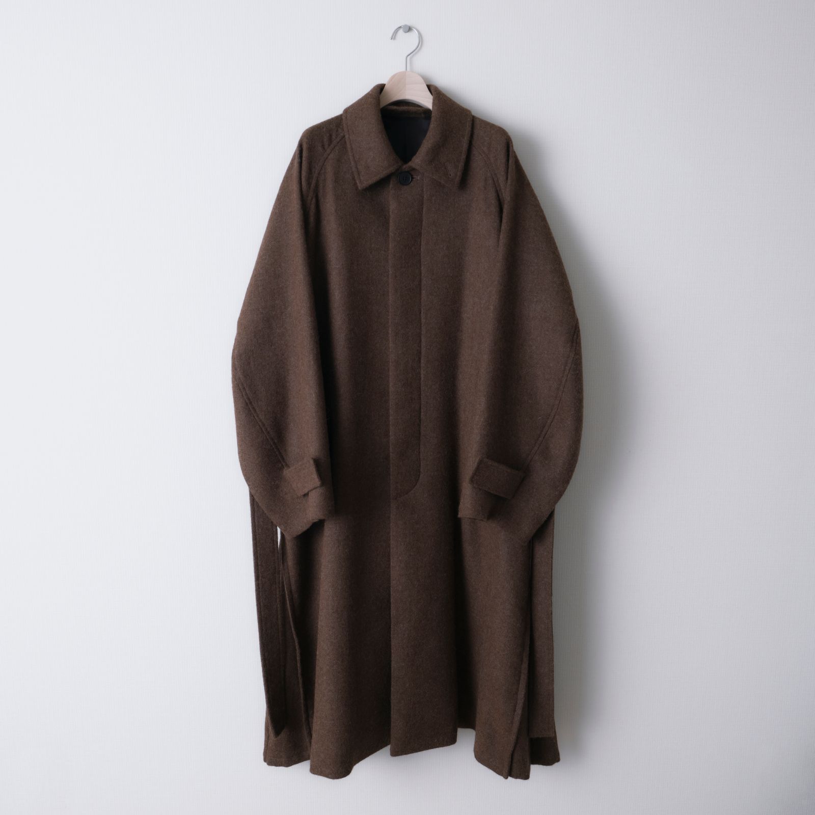 ALPACA OVERSIZE BALMACAN COAT（BROWN）