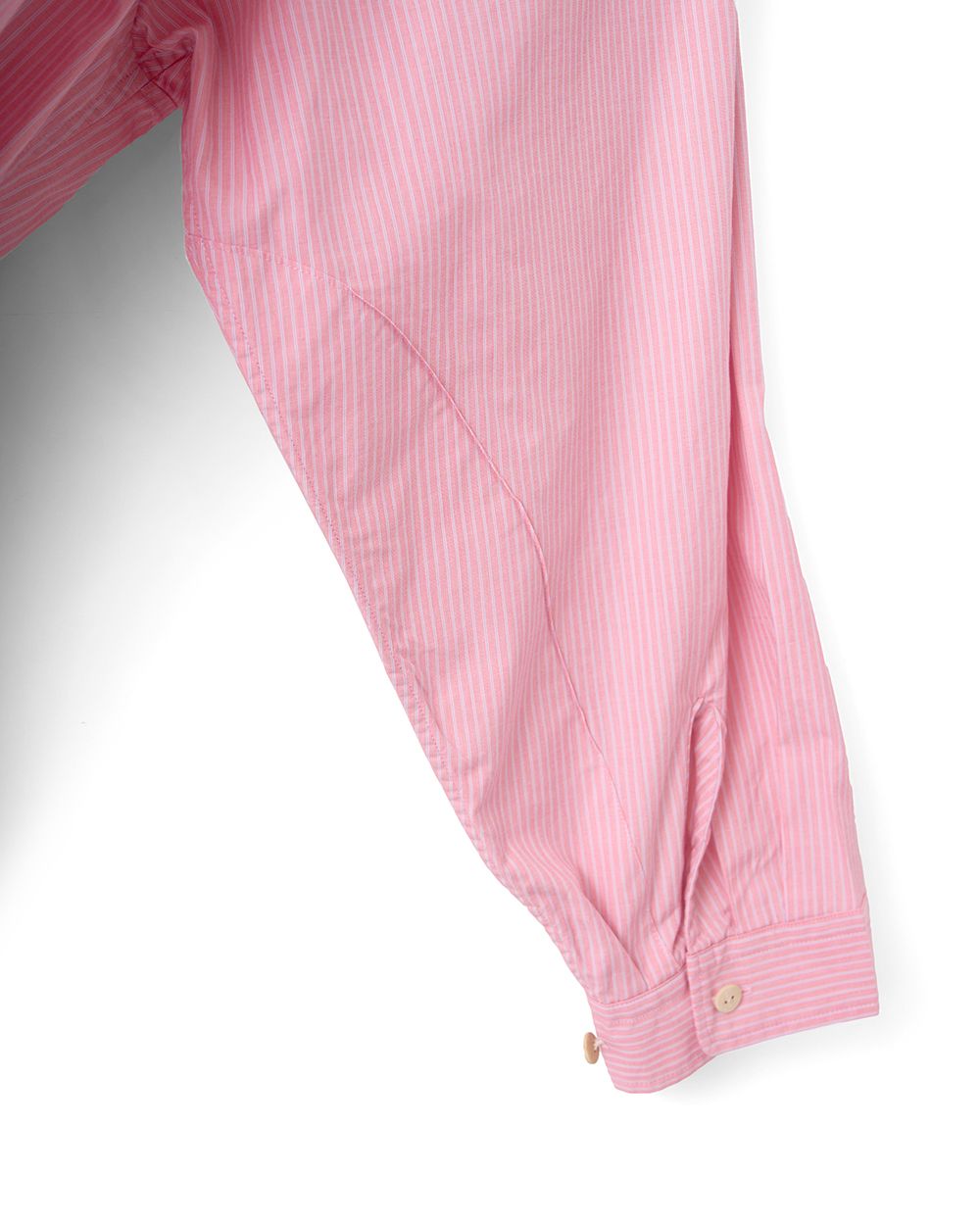 WRIST PATCH WIDE SHIRT "STRIPE"（RED）