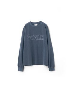 SCALE L/S TEE / Tシャツ(長袖) / CHARCOAL