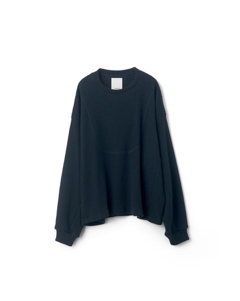 AZEAMI THERMAL TEE / サーマルシャツ / BLACK
