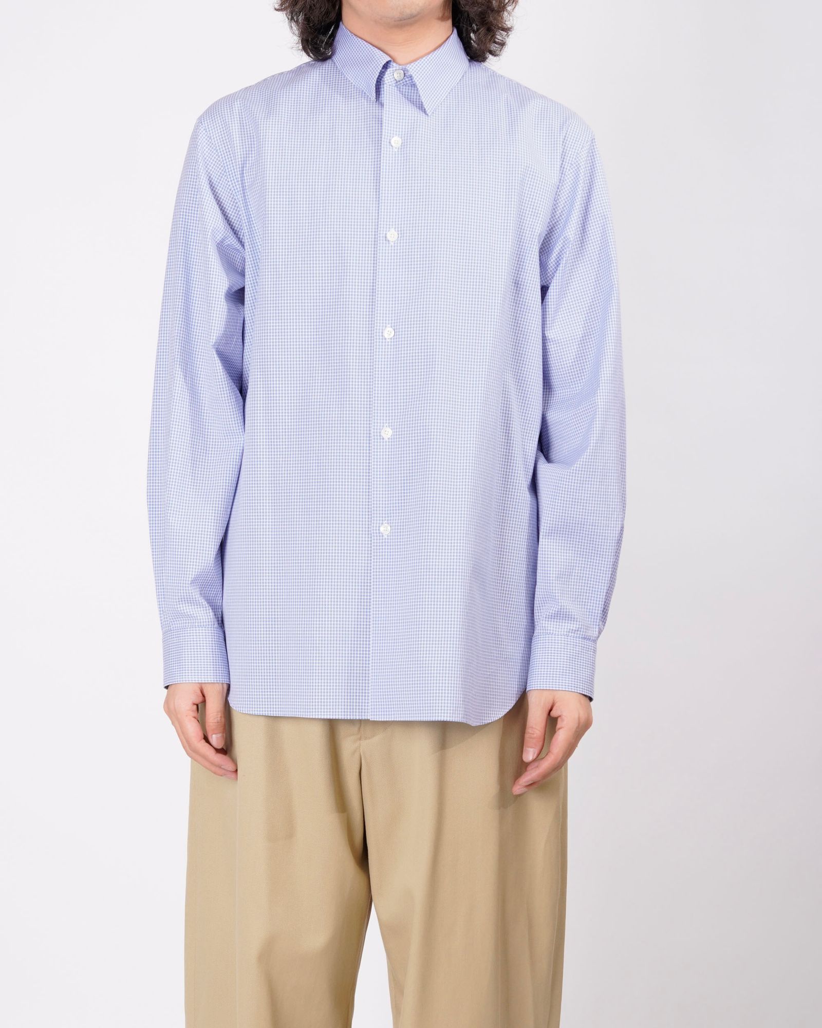 CANCLINI FRENCH FRONT L/S SHIRTS（BLUE）
